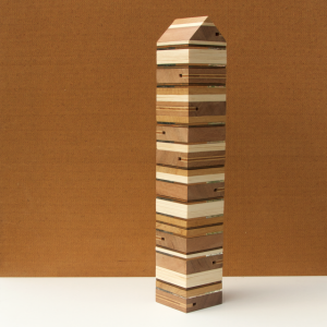 laagbouw 2 | hout, metaal, glas | h 41 cm | 2015