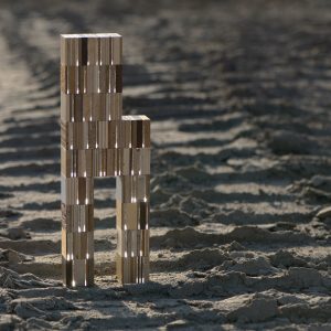 lichtfabriek 2 | resthout, glas | h 39,5 cm | 2015