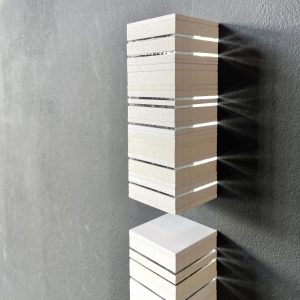 korte stilte | mdf, glas | h 12 cm | 2022