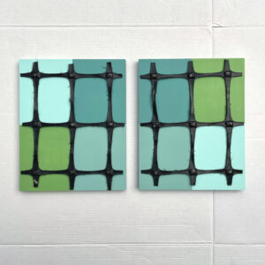 samen uit samen thuis | jutvondsten, verf | h 19 cm | 2023 | € 175