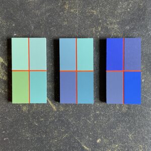 doorkijkjes | mdf resten, verf | h 15,5 cm | 2023-heden | € 95 per stuk