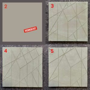 doorlopend 2 t/m 5 | keramiek | h 14,5 cm | 2021 | € 95 per stuk