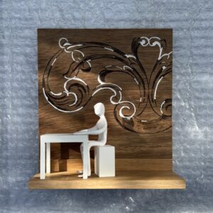 stand.punt 16 | afvalhout, keramiek | h 18 cm | 2026 | € 425